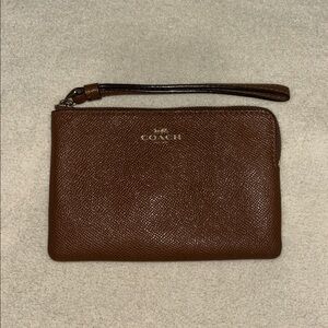 NWT Coach Brown Wristlet